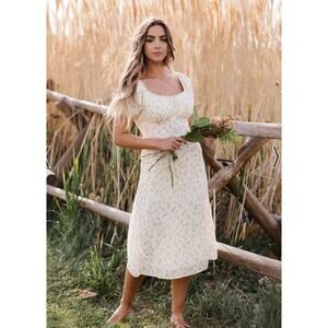 Jessakae Chawton Cottage Midi Dress Womens Floral XS